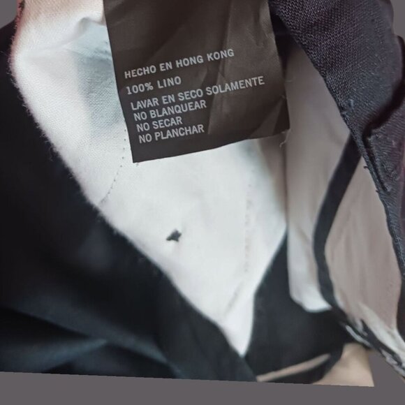 Nautica Clipper Mens Relax Fit Linen Pants 40W X 32L Black - Picture 8 of 9